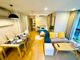 Cozy Spacious 1BR 2Bed GardenView 500m BTS Thonglo, Samitivej, SKV49, Rooftop Pool - 6