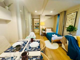 Cozy Spacious 1BR 2Bed GardenView 500m BTS Thonglo, Samitivej, SKV49, Rooftop Pool - 9