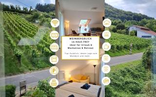 WEINBERGBLICK Wohnung im Haus FREY - 2BR ,Küche, 2 Bäder, 2 Balkone, Parkplatz direkt vor der Tür - 0