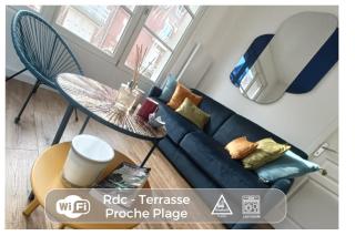 04- La Potinière- Proche Plage - RDC avec Terrasse- Parking gratuit - 0