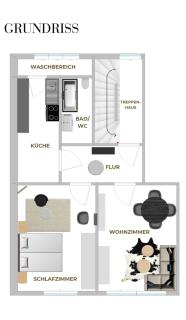 Newly renovated 60 m2 - Deluxe two bedroom apartment - 1