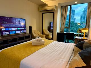 Cozy Spacious 1BR GardenView, 700m BTS ThongLo, Samitivej, SKV49, Fast wifi - Bangkok - 6