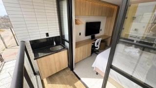 Studio novo com rooftop e piscina - 9