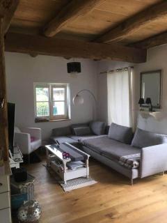 Fachwerkhaus am See mit Fass-Sauna im Münsterland - 9