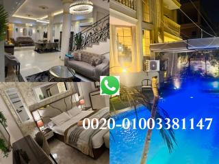 modern villa with coverable warm pool sheik zayed compound - Sheikh Zayed - 0