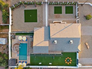 Massive Backyard Heated Pool Games Outdoor Fun - 1