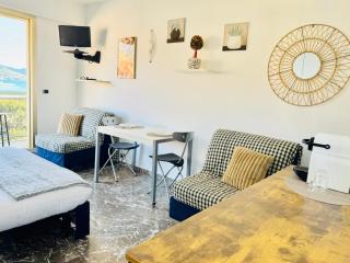 Berkeley, studio, terrasse, vue mer, parking, clim - Menton - 9