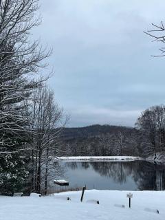Waterfront A Frame with Dock Canoe Kayaks Family - 9