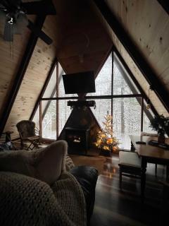 Waterfront A Frame with Dock Canoe Kayaks Family - 8