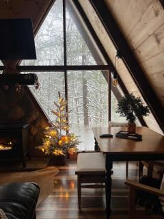 Waterfront A Frame with Dock Canoe Kayaks Family - 5