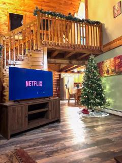 Secluded Log Cabin with Hot Tub Fire Pit Game Room - 5