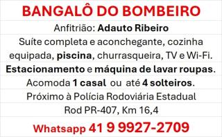Bangalô do Bombeiro - Praia de Leste - 3