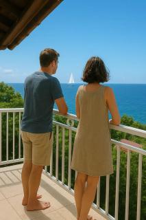 Studio confortable à Bouillante, 56 m², vue mer, jardin clos. - 4