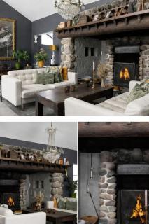 Sea View Villa above a mountain Fireplace patio - 3