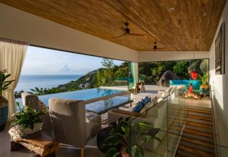 Iconic 5BR Panoramic Seaview Authentic Boho Villa - Chaweng Noi Beach - 8