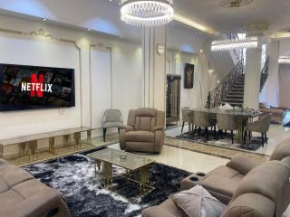 modern villa with coverable warm pool sheik zayed compound - 8