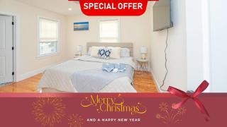 80-2 4BR Boston - Bright Family Stay near PJP II Park - 0