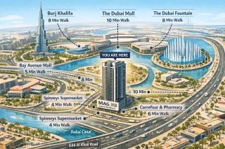 Luxury MAG 318 Studio Near Dubai Mall - 8