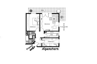 Haus Bergidyll 3-Raum-Wohnung Alpenstern - 1