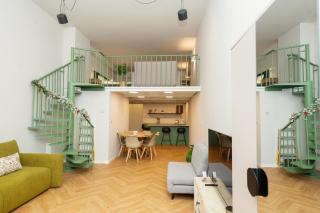 Prague City Center 99m2 Andel Family Apartment for 6 Bath and Shower Self Check in - 0