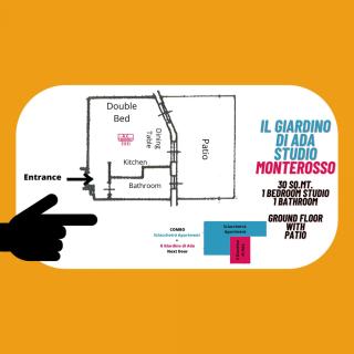 Il Giardino di Ada Ground Floor Studio with AC and Patio - 5