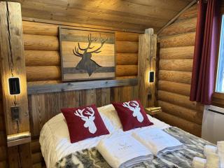 LE GRAND CERF Chalet en rondins avec SPA Jacuzzi - 0