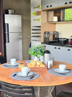 Vista da Lagoa Aruá, 2 suítes com Churrasqueira - 1