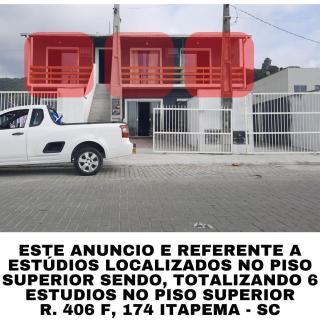 Loft com Mezanino em Itapema com Ar Split e Sacada qq - 1