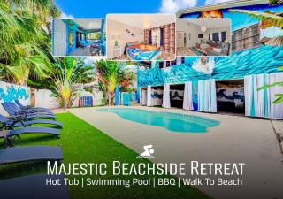 Jellyfish-Flamingo House, Amazing Location On Beach & Walk To Village - 0