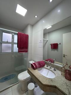 Apto novo, 2 quartos, quadra praia em Santos. - 2