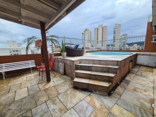 Cobertura 4 quartos com piscina na Enseada - Guarujá - 0