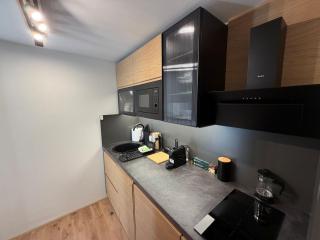 Luxusní studio 22 s exklusivní bufetovou snídaní - novostavba v samotném srdci Harrachova - Privátní parkování zdarma u vlastního venkovního posezení - 150 m od sjezdovky - Smart TV - WiFi - Satelit - 3