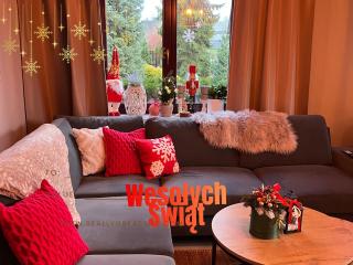 LAWENDOWA PRZYSTAŃ - dom nad rzeką - Brenna, 10 osób, sauna, balia z jacuzzi, ogród, plac zabaw - 0