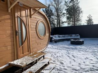 Эко-дім зі смереки з чаном, сауною, каміном і басейном на Десні, 12 км від Києва - 7