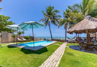 Paraíso de Tabuba - casa de aluguel por temporada - 32km de Maceió-AL - Pé na areia - 24h de Frente para o mar - 0