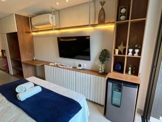 Studio de Luxo com Jardim Privativo 150m da praia - 2