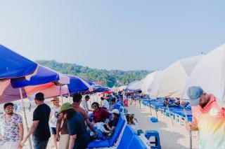 Baga beach see side in - 9