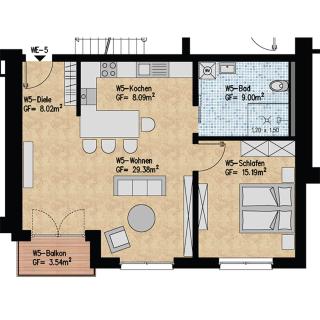 2 Zimmer Apartment - 2