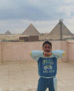 Pyramids and Sphinx View - 0