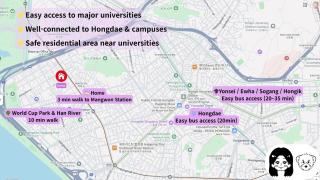 Private Room for Solo Female Travelers near Hongdae, Seoul - 6