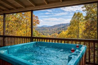 King Beds, VIEWS, Fire Pit, Spa, No Fees, New, Private, Games - 3