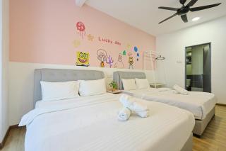 SpongeBob Fun Family Homestay In Brinchang Cameron Highland Clover Home 7-02 - 5