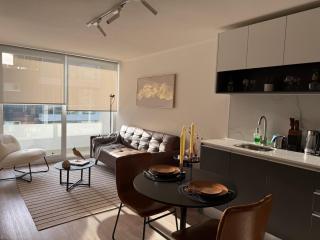 Modern 1D1B with Style Full Living Room and Kitchen - 0
