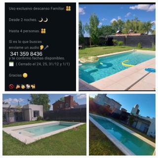 Roldán Casa con pileta uso Familiar exclusivo desde dos noches hasta cuatro personas - 8