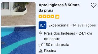 Apto Ingleses à 50mts da praia - Florianópolis - 9