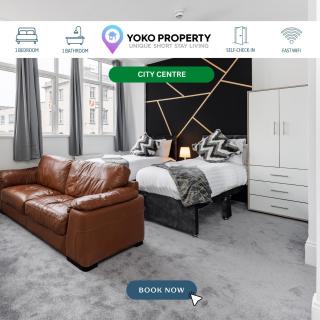 City Centre Studio 4 with Kitchenette, Free Wifi and Smart TV by Yoko Property - 0