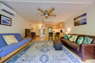 Comfy Tropical Condo with Pool - Walk to Beach! - 0