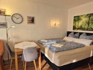 NaturBlick 1 am Rothaarsteig neue moderne Ferienwohnung mit Highspeed Internet Flatrate XXL Boxspringbett Terrasse und PKW Parkplatz 10 Minuten bis Willingen Ideal für Touristen und Geschäftsleute mit MWSt Rechnung - 2