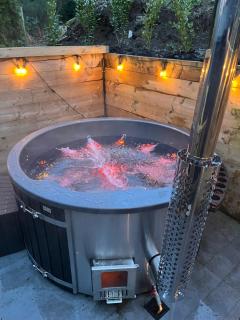Luxurious riverside lodge with private wood fired hot tub - 4