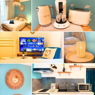 Studio Boho-Chic en hyper-centre de Moulins au calme, confort, Wifi rapide, Parking en face, Arrivée autonome - 8